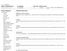 Tablet Screenshot of classifieds.baltimoresun.com